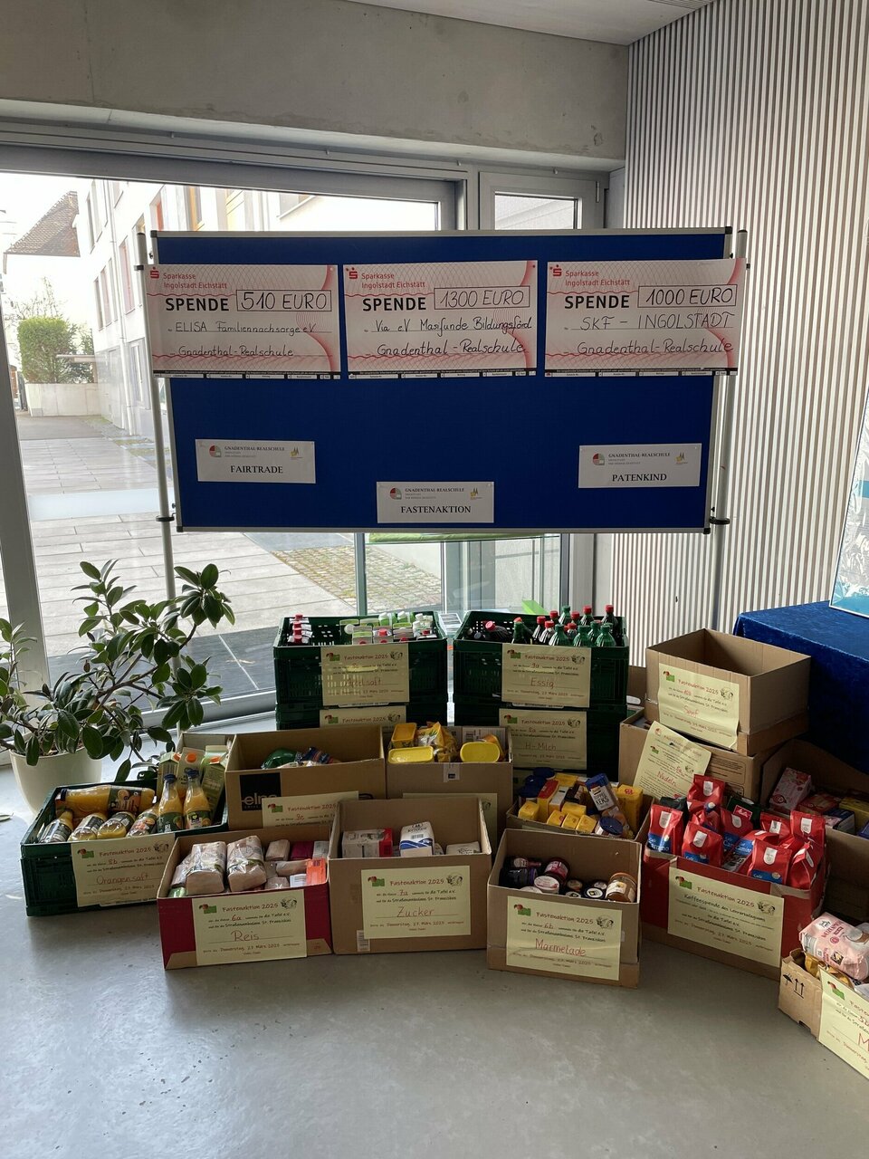 Stand der Fastenaktion am Tag der offenen Tür