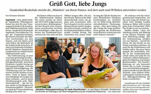 Gnadenthal Realschule Bistum Eichstätt