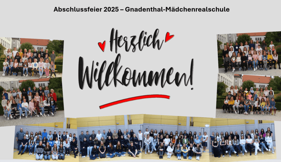 Hintergrundbild auf der Abschlussfeier