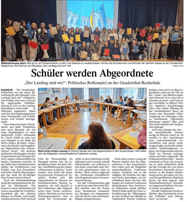 Gnadenthal Realschule Bistum Eichstätt